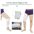 Catheter Leg Bag Holder 2 Count Fabric Catheter Sleeves Urine Leg Bag Holder - Urinary Drainage Bag Stay in Place Urine Bags for Legs Foley Catheter Bag Holder Strap for Men or Women Wheelchairs (L)