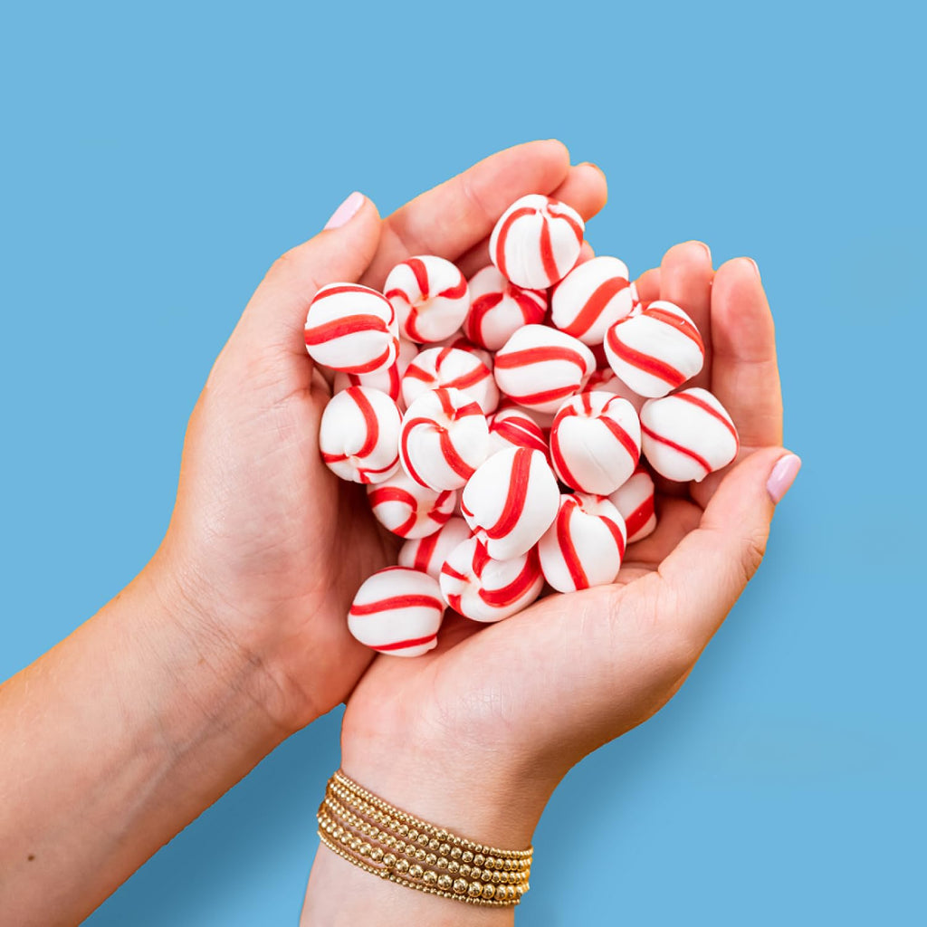 Brach's Sweet Stripes Soft Peppermint Candy, Individually Wrapped, 350 Ct