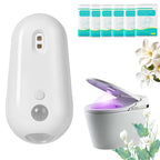 Self Cleaning UV Toilet Sanitizer Light, Motion-Activated, Rechargeable, Night Light, Adhesive-Mounted for Shared Bathrooms, For Elderly & Pet