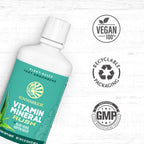 Sunwarrior Liquid Multivitamin Supplements & Minerals Vegan Plant-Based with Aloe Vera for Men and Women | Energy & Immune Support Gluten Sugar Dairy Free | 30 Fl Oz