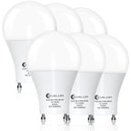 evelor GU24 LED Light Bulbs,60 Watt Equivalent,Soft White 2700K,6-Packs