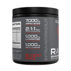 Bucked Up- BCAA RACKED™ Branch Chained Amino Acids | L-Carnitine, Acetyl L-Carnitine, GBB | Post Workout Recovery, Protein Synthesis, Lean Muscle BCAAs That You Can Feel! 30 Servings (Blood Raz)