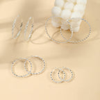 S925 Sterling Silver Hoop Earrings for Women Hypoallergenic Twisted Hoops