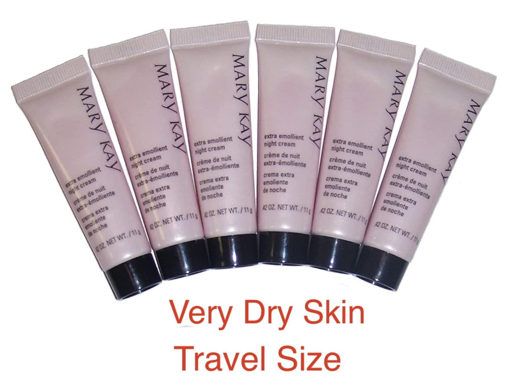 Lot of 6 Mary Kay Extra Emollient Night Cream ~ Travel Size ~ Set / Pack by Chom