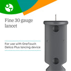 OneTouch Delica Plus Lancets - 180 Count - 30-Gauge Lancets for Blood Sugar Testing - Virtually Pain-Free - Single-Use for Glucose Monitoring & Diabetes Supplies - 30 Count/Pack (6 Pack)