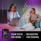 MAXVITAL Zen-7 Calm & Focus Gummies for Adults - Sugar Free Daily Calm & Mental Clarity Support - L-Theanine, GABA, Ashwagandha, Magnesium, Lemon Balm & B6 - Berry Lavender - 60 Vegan Gummies