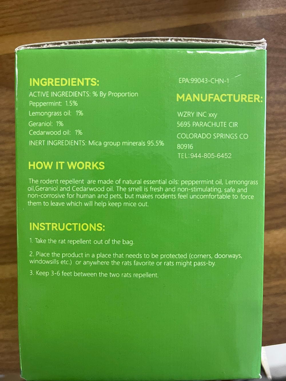 24 Pack Rat Repellent Peppermint Oil Rat Repellent, Mouse Repellent for Car Campers Outdoors Indoor Garage
