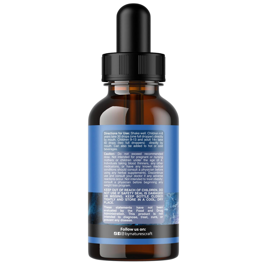 High Absorption L-Theanine Liquid Drops - Nootropic Focus Supplement with L Theanine 200mg Per Serving and Chamomile Extract Supplement for Adults and Kids Relaxation and Focus - 2 Fl Oz