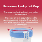 Dealmed 781044 Urine Specimen Cups - 4 oz, Leak Resistant, 5 Count