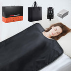 RRGFB Infrared Sauna Blanket for Home, Low EMF Carbon Crystal Heating, Portable Dry Sauna Bag for Relaxation, Detoxification, 5.9ft×2.6ft, Sleeveless