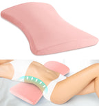 vamorry Poufs Lumbar Support Pillow for Bed Relief Back Pain: Lower Back Pillow for Sleeping - Memory Foam Waist Pillow - Back Wedge Bolster Pillow for Side, Back&Stomach Sleepers - Bed Rest Pillow