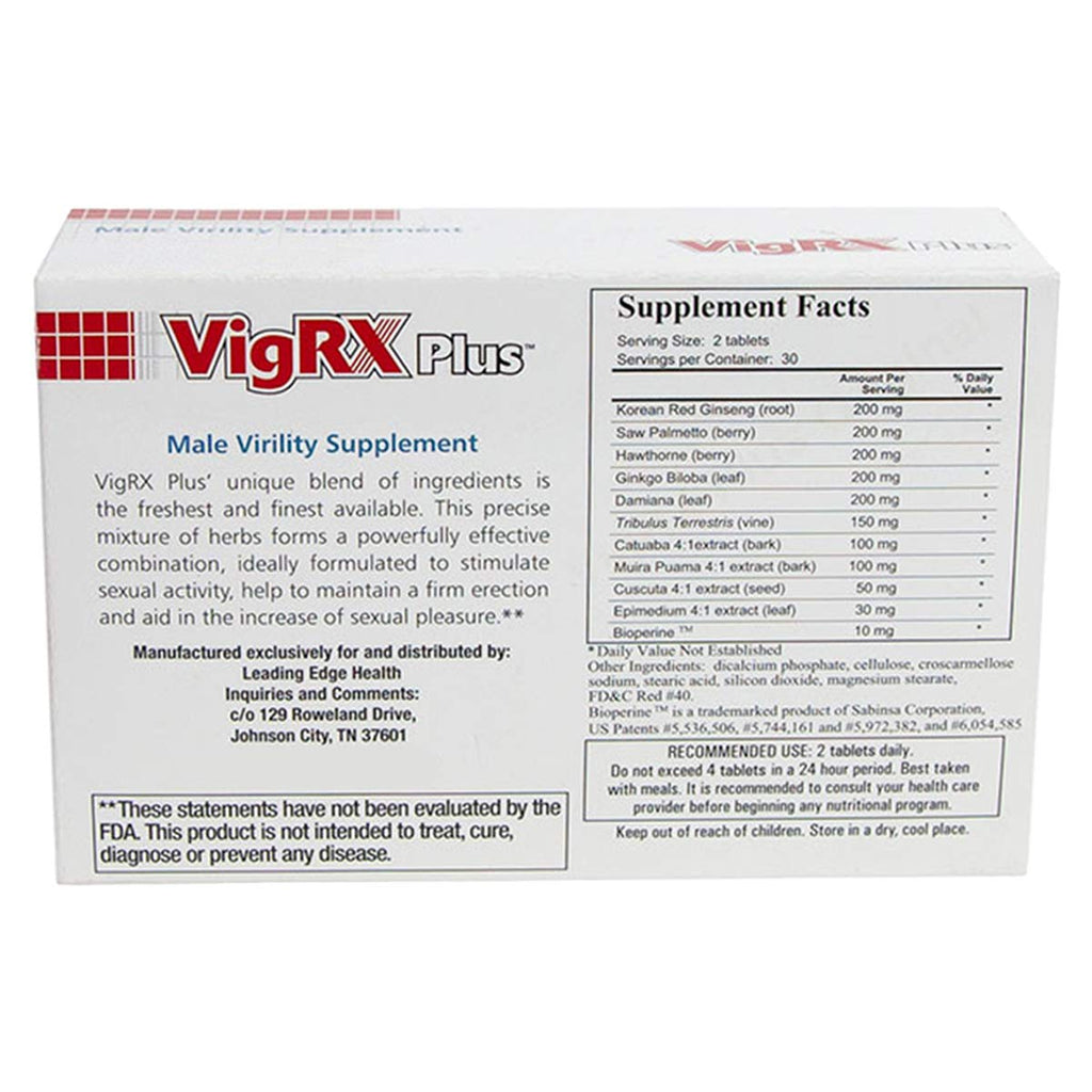 VigRX Plus Male Virility Herbal Dietary Supplement Pill - 60 Tablets (3 Box)