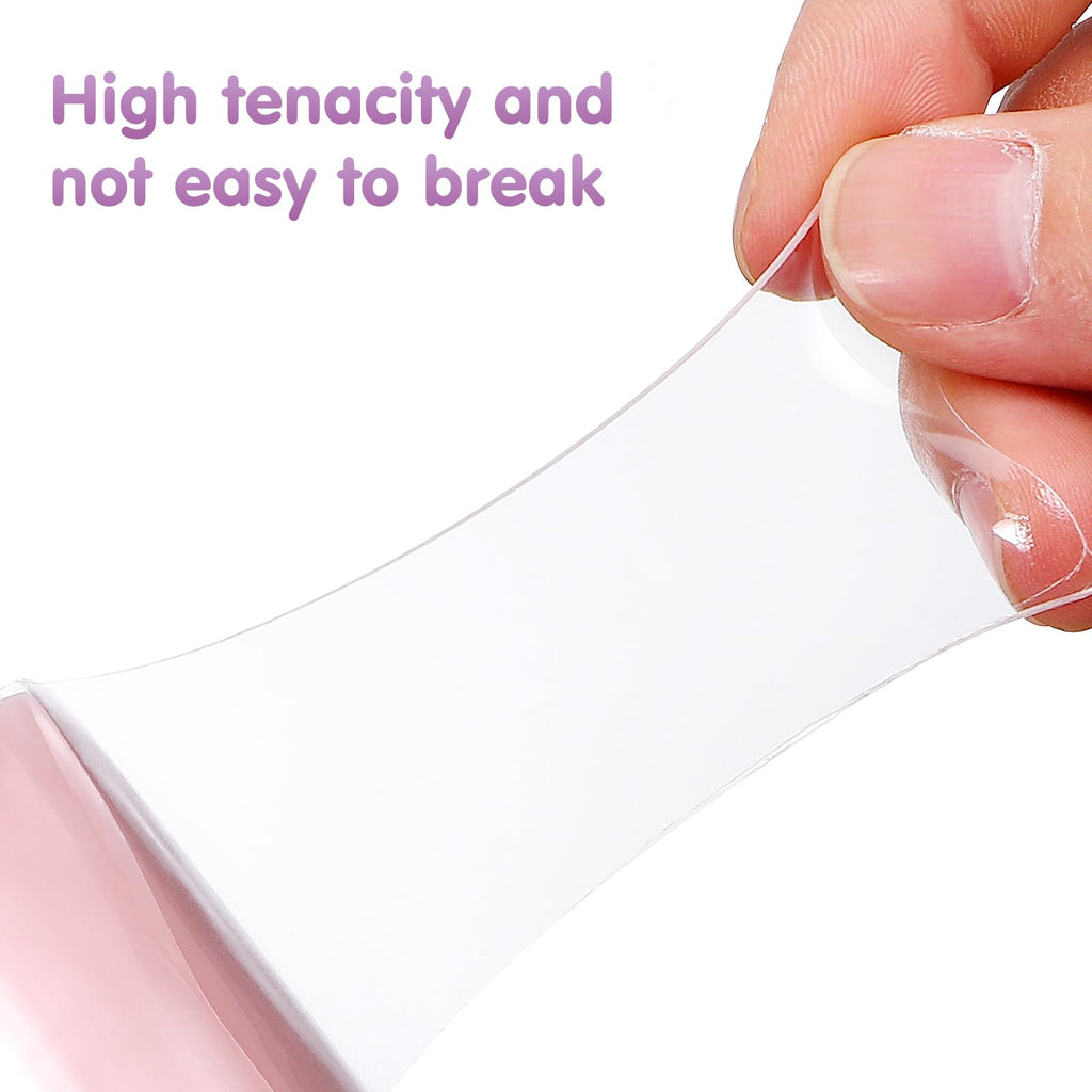 Toyvian 6 Rolls of Sticky Ball Tape Candy Color Decompression Adhesive Tape for Adults DIY Rainbow Ball Toy