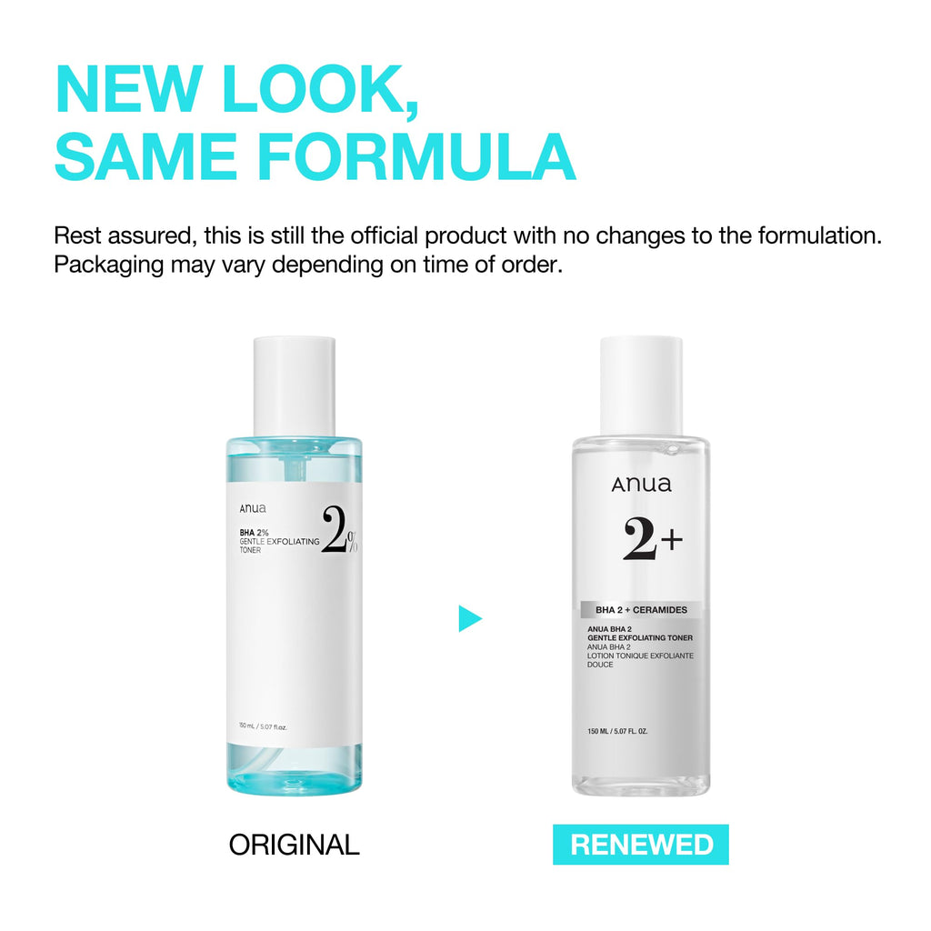 ANUA BHA 2% Gentle Exfoliating Toner, Mild Facial Exfoliant, Salicylic Acid for Pores and Sebum, Teatree Extract, Hyaluronic Acid, Ceramides (150ml / 5.07 fl.oz.)