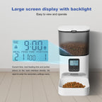 ANDOLL HOME Automatic Cat Feeder,4L Timed Cat＆Dog Dry Food Dispenser