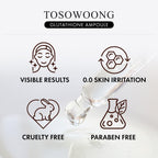 TOSOWOONG Glutathione Serum with 20,000ppm Glutathione, Niacinamide and hyaluronic acid, Dark Spot, Improve skin elasticity, Revitalize complexion, Korean Skincare, 30ml, 1.01 fl. oz.