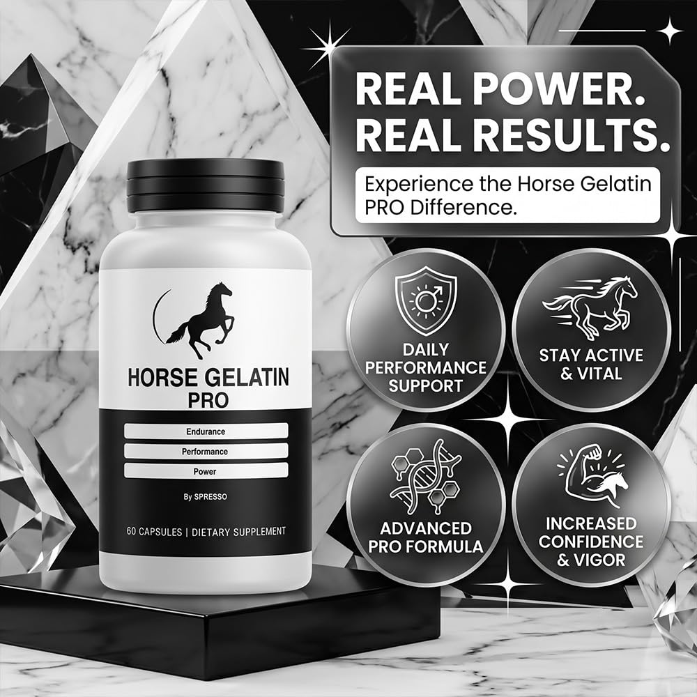 (3 Pack) Horse Gelatin Capsules - Official HorseGelatin Supplement Pills with Premium Ingredients, Advanced Formula Support for Overall Health & Wellness Reviews (180 Capsules)