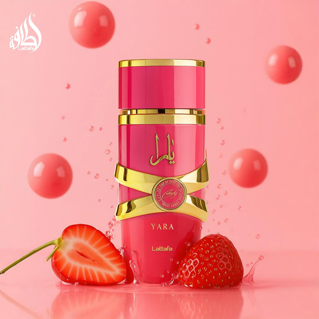 Lattafa Yara Candy - Vanilla, Fruity, Citrus, Floral - Eau de Parfum Long-Lasting Fragrance for Women, 3.40 Ounce / 100 ml