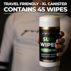 Gold BJJ Jiu Jitsu Wipes [XL 45 Count] Tea Tree Oil Face and Body Wipe - Cleansing Skin Defense for Martial Arts & Wrestling