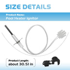 DuckcowsC FDXLIGN1930 FD Ignitor Replacement Kit for Hayward Universal H-Series Low Nox Pool Heater, Pool Heater Flame Sensor Igniter Replacement Parts