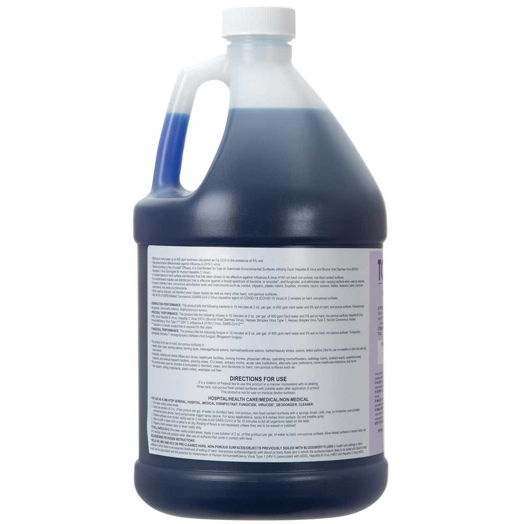ForPro Total-Cide Disinfectant Solution, 2X Concentrated Formula, Hospital Grade Sanitizer & All Purpose Cleaner, 1 Gallon (128 Fl Oz)