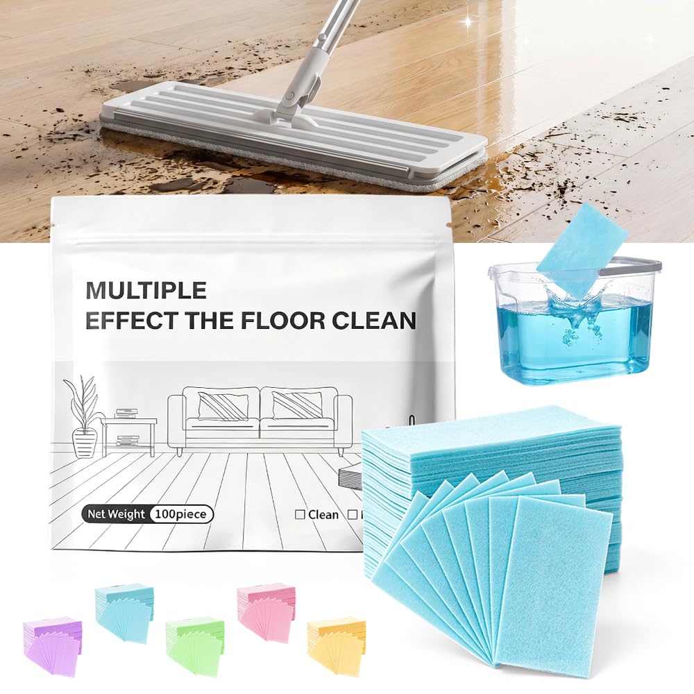 SICOSPI Multi-Surface Floor Cleaner Tablet, 2026 Upgraded Floor Cleaning Solution Tablets, Dissolvable Pre-Measured Deep Cleaning Cleaning Solution, for Tile & Vinyl Floors (Blue)