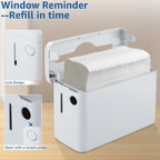 Pollock Paper Towel Dispenser Holder Countertop Commercial,White-L