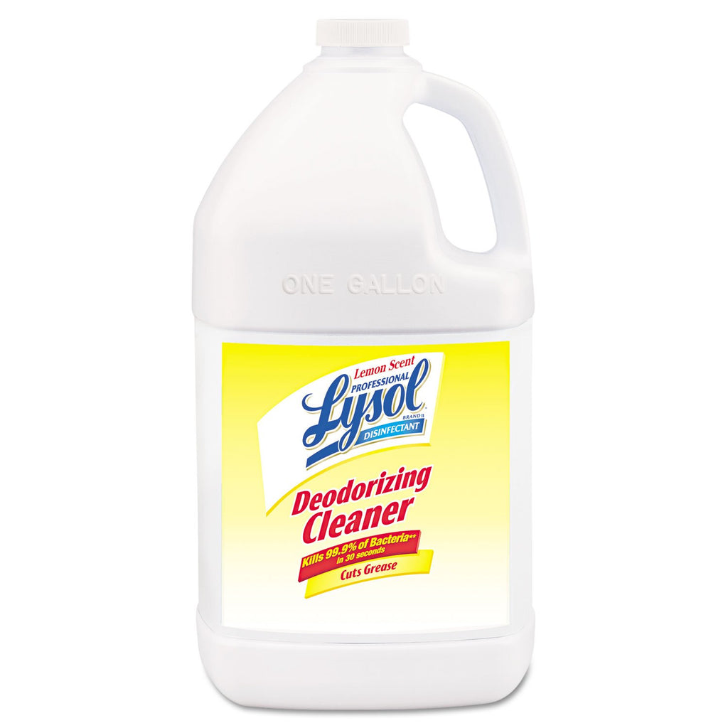 Lysol Professional Lysol Professional Disinfectant Deodorizing Cleaner 128 Pack of, Yellow, Lemon, 512 Ounce, (Pack of 4)