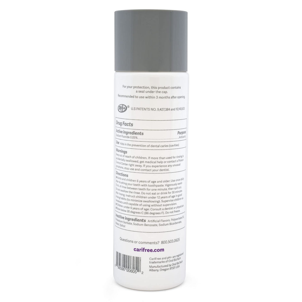 CariFree Maintenance Rinse, Grape Flavored, Anti-Cavity Fluoride Mouthwash, Dentist Recommended, Prevents Oral Decay, Freshens Breath, Alcohol-Free, Neutralizes pH (Previously CTx3)