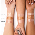 Saie Mini Glowy Super Gel Trio Gift Set - Lightweight Makeup Primer & All-Over Liquid Highlighter for Instant Glowy, Glass Skin - With Glycerin & Squalane - Starglow, Roseglow & Sunglow (0.5 oz Each)