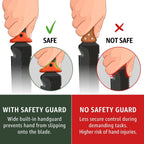 Hori Hori Garden Knife 7" with Sheath – Heavy Duty Stainless Steel Multi-Purpose Tool for Weeding, Digging & Planting, Serrated & Straight Full-Tang Blade, Non-Slip Rubber Handle with Safety Guard