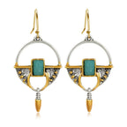 JA.S.JR Vintage Boho Earrings 14K Gold Plated Drop Dangle Earrings for Women