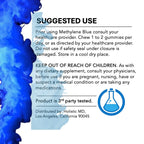 Holistic MD Methylene Blue for Humans USP Pharma Grade 7mg and 14mg dose - 3rd Party Certified Quality - Sugar Free Vegan - Berry Flavor 60 Gummies
