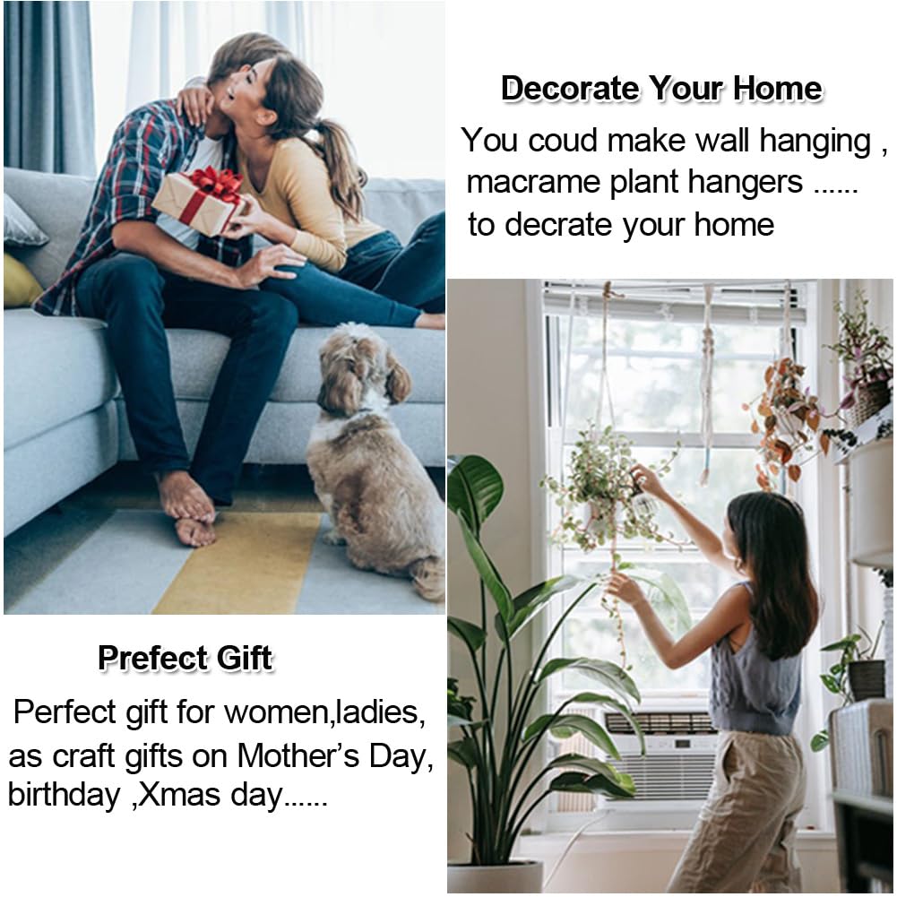 Easy Macrame Kits for Adults Beginners with Instruction Book