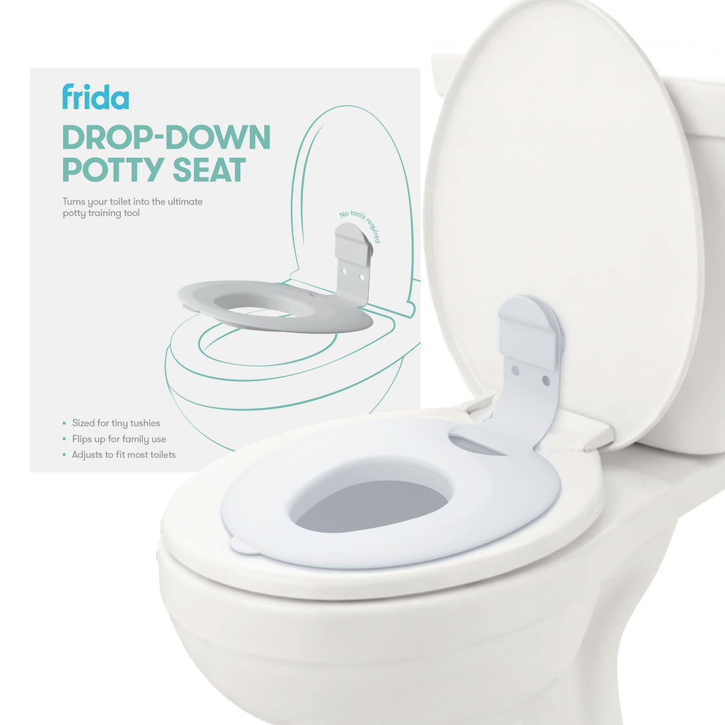 Frida Drop Down Potty Training Seat for Toddlers & Kids, Easy to Clean