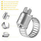 WINL Stainless Steel Hose Clamps (SAE#64 (2-1/2" ~ 4-1/2"))