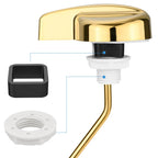 Compatible with TOTO Toilet Handle Replacement Parts Kit, Universal THU068#CP Trip Lvr for St743S Side Mount Toilet Flush Tank Lever Handle for TOTO Kohler Toilet Tank, 1-Pack Shiny Gold