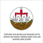 Corona LG 3634 DiscCULTIVATOR Garden Disc Cultivator, Red