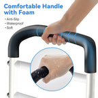 KingPavonini Bed Rails for Elderly Adults Safety - Adjustable Bed Cane with Non-Slip Ergonomic Handle and Storage Pocket, Bed Railings for Seniors Hold up to 350 Lbs, Tool-Free Installation