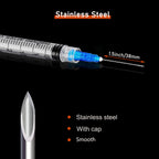 100 Pack 3ml/cc Disposable Luer Lock Lab Syringes with 23Ga 1.5 Inch Needle