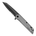 Kershaw Misdirect Pocket Knife, 2.9 Inch Stainless Steel Reverse Tanto Partially Serrated Blade, EDC with Assisted Opening, 3-Position Pocketclip, Everyday Carry Pocket Knife for Men and Women