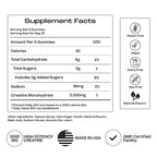 Creatine Monohydrate Gummies - Supports Muscle Growth, Recovery & Brain Function - Convenient & Easy to Take - Great Tasting Peach Flavor - 1g per Gummy, Low Sugar - 90 Count (Peach)