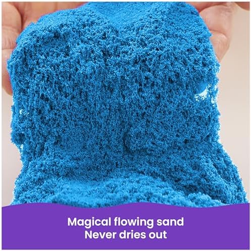 Kinetic Sand, 2.5lbs Blue Play Sand, Moldable Sensory Toys for Kids, Resealable Bag (Packaging May Vary), for Ages 3 and up