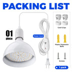 Barrina Hanging Grow Light Bulbs for Indoor Plant, 25W Full Spectrum, Timer