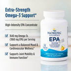 Nordic Naturals EPA Xtra, Lemon - 90 Soft Gels - 1640 mg Omega-3 - High-Intensity EPA Formula for Positive Mood, Heart Health & Healthy Immunity - Non-GMO - 45 Servings