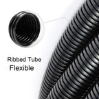 ZhiYo 100 FT 1/4" Wire Loom Split Tubing Auto Wire Conduit