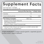 Sports Research Tart Cherry Capsules - Made from Montmorency Tart Cherries - Non-GMO & Gluten Free - 60 Liquid Softgels