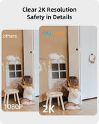 blurams Security Camera, 2K Indoor Camera 360° Pet Camera for Home Security