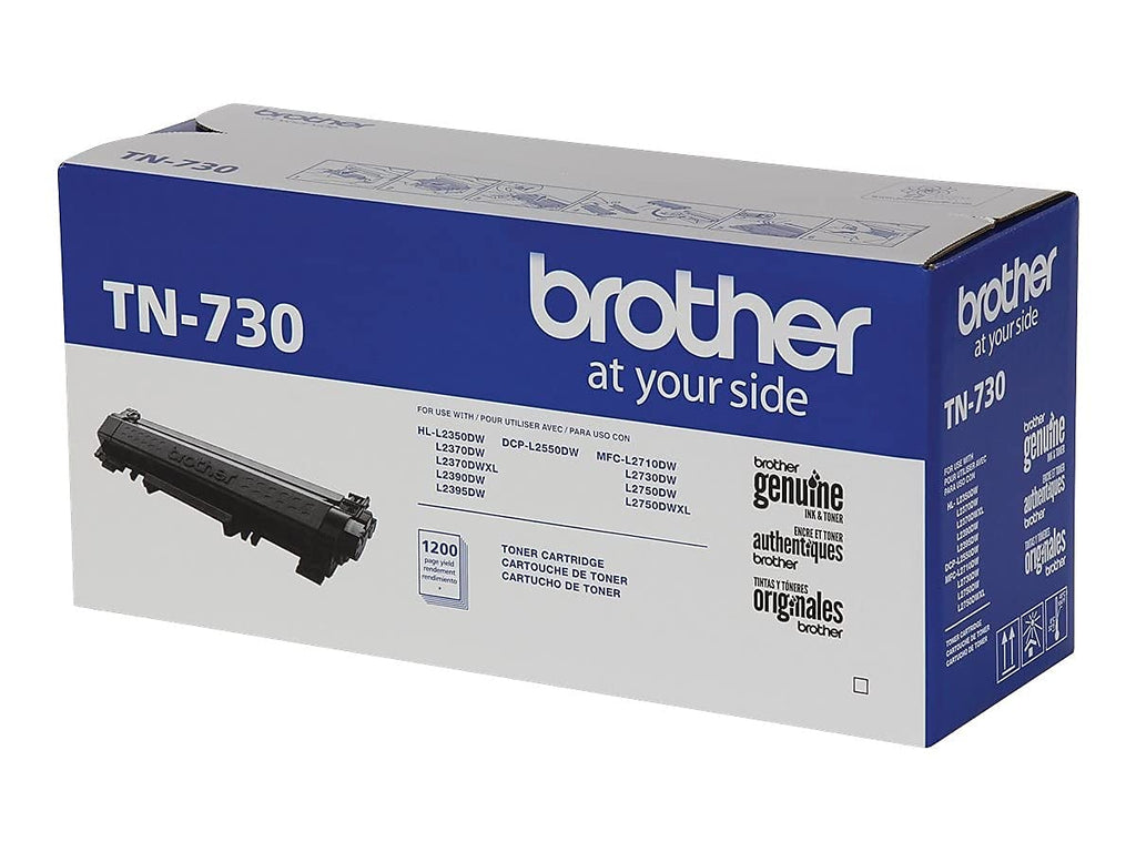 Brother Genuine Standard Yield Toner Cartridge, TN730, Replacement Black Toner, Page Yield Up To 1,200 Pages, Amazon Dash Replenishment Cartridge,1 Pack
