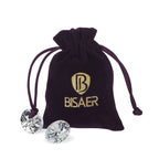 BISAER Mothers Day Gift/Lovely Rose Gold Plated Bracelets with AAA Cubic Zirconia Ruby Flower Emerald Leaf Beautiful Vine Bracelet for Women 7 Inch-Ideal Tennis Bracelets Valentine’s Day Gift